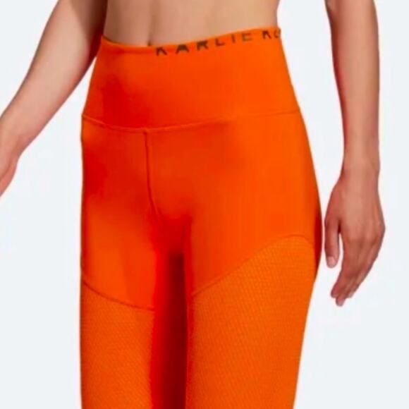 Adidas Karlie Llosa mesh prime green tights leggings gym wear Clemson UM - Picture 1 of 5